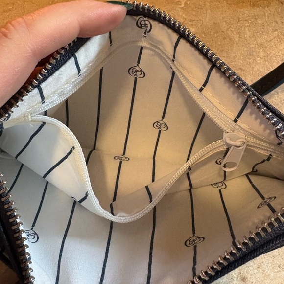 Brighton Navy Crossbody Bag with Heart Design - Picture 8 of 11